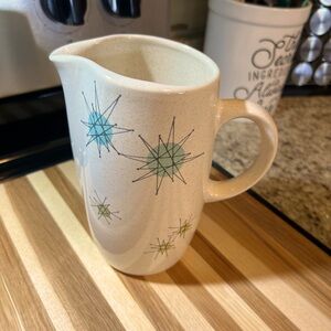 1950s Franciscan Atomic Starburst pitcher.